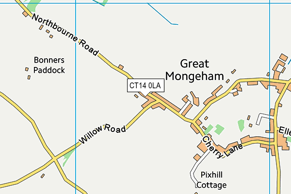 CT14 0LA map - OS VectorMap District (Ordnance Survey)