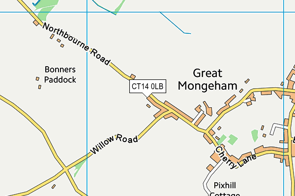 CT14 0LB map - OS VectorMap District (Ordnance Survey)