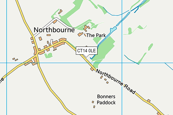 CT14 0LE map - OS VectorMap District (Ordnance Survey)