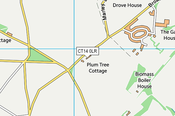 CT14 0LR map - OS VectorMap District (Ordnance Survey)