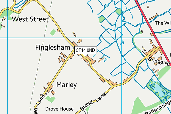 CT14 0ND map - OS VectorMap District (Ordnance Survey)