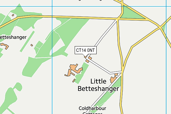 CT14 0NT map - OS VectorMap District (Ordnance Survey)