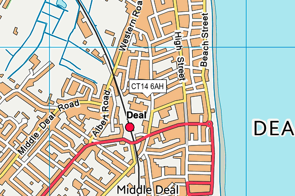 CT14 6AH map - OS VectorMap District (Ordnance Survey)