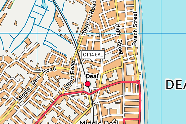 CT14 6AL map - OS VectorMap District (Ordnance Survey)