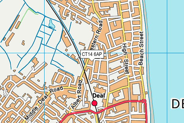 CT14 6AP map - OS VectorMap District (Ordnance Survey)