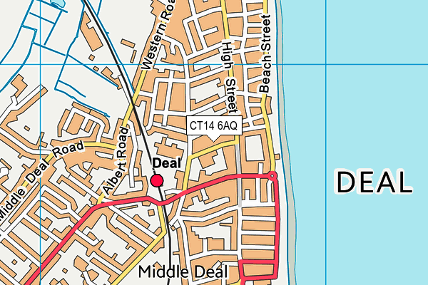 CT14 6AQ map - OS VectorMap District (Ordnance Survey)