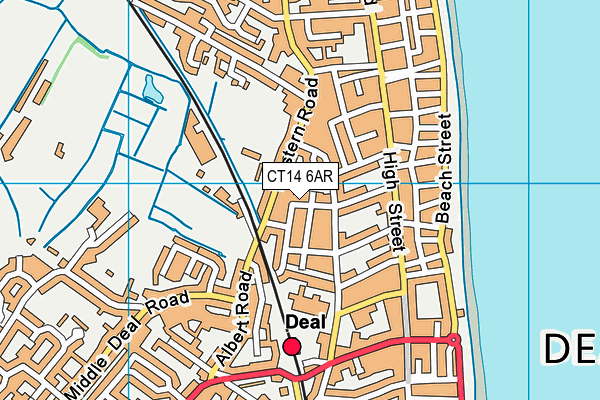 CT14 6AR map - OS VectorMap District (Ordnance Survey)