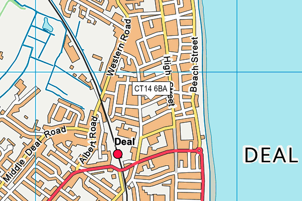 CT14 6BA map - OS VectorMap District (Ordnance Survey)