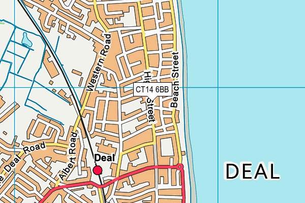 CT14 6BB map - OS VectorMap District (Ordnance Survey)