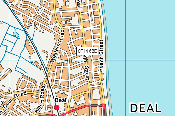 CT14 6BE map - OS VectorMap District (Ordnance Survey)