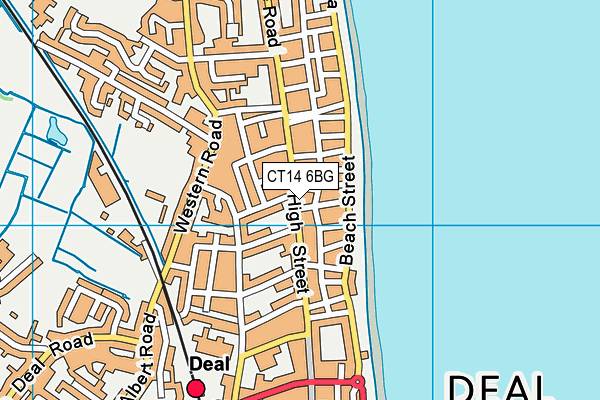 CT14 6BG map - OS VectorMap District (Ordnance Survey)