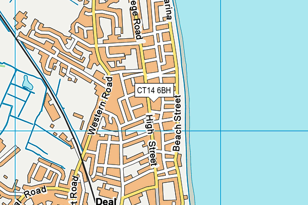 CT14 6BH map - OS VectorMap District (Ordnance Survey)