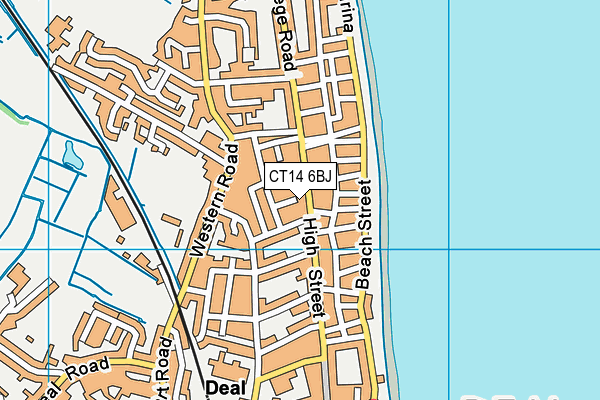 CT14 6BJ map - OS VectorMap District (Ordnance Survey)