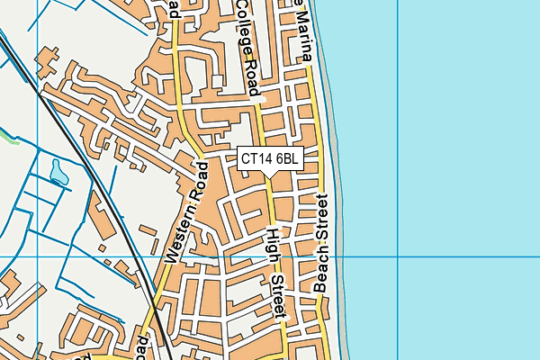 CT14 6BL map - OS VectorMap District (Ordnance Survey)