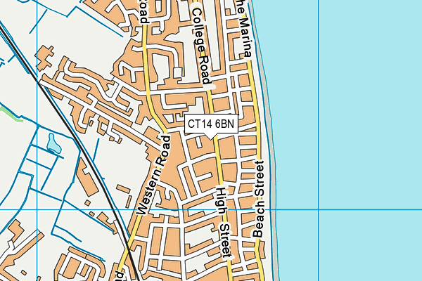 CT14 6BN map - OS VectorMap District (Ordnance Survey)
