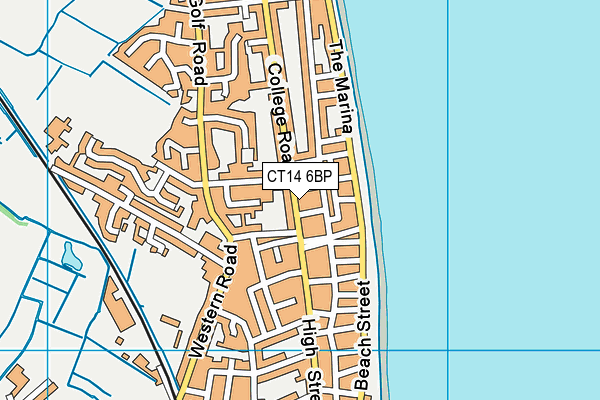 CT14 6BP map - OS VectorMap District (Ordnance Survey)