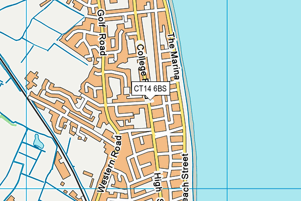 CT14 6BS map - OS VectorMap District (Ordnance Survey)