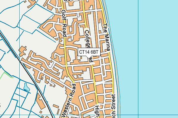 CT14 6BT map - OS VectorMap District (Ordnance Survey)