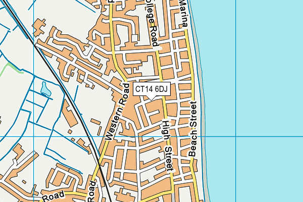 CT14 6DJ map - OS VectorMap District (Ordnance Survey)