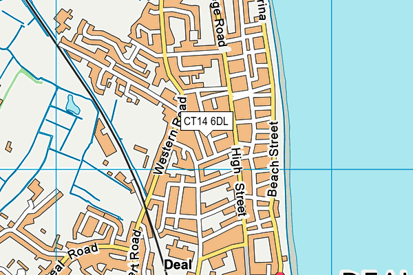 CT14 6DL map - OS VectorMap District (Ordnance Survey)