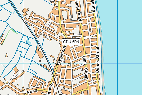 CT14 6DN map - OS VectorMap District (Ordnance Survey)