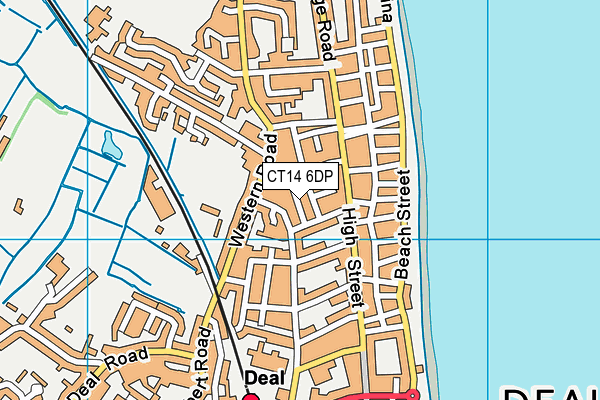 CT14 6DP map - OS VectorMap District (Ordnance Survey)