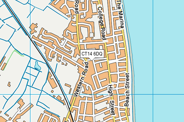 CT14 6DQ map - OS VectorMap District (Ordnance Survey)