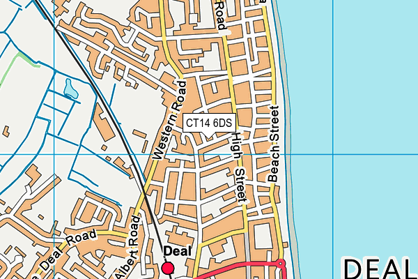 CT14 6DS map - OS VectorMap District (Ordnance Survey)