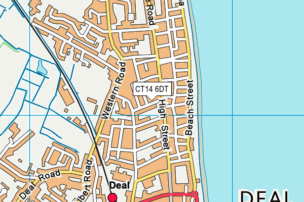 CT14 6DT map - OS VectorMap District (Ordnance Survey)