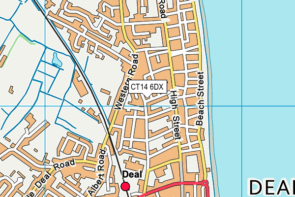 CT14 6DX map - OS VectorMap District (Ordnance Survey)