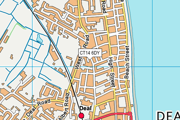 CT14 6DY map - OS VectorMap District (Ordnance Survey)