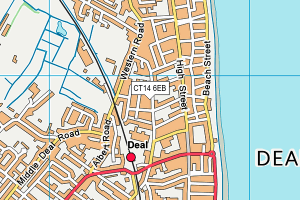 CT14 6EB map - OS VectorMap District (Ordnance Survey)