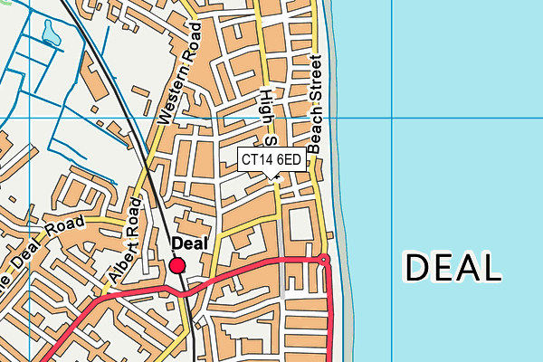 CT14 6ED map - OS VectorMap District (Ordnance Survey)