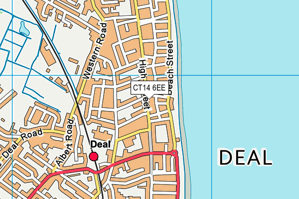 CT14 6EE map - OS VectorMap District (Ordnance Survey)