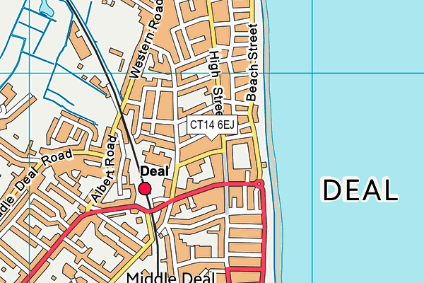 CT14 6EJ map - OS VectorMap District (Ordnance Survey)