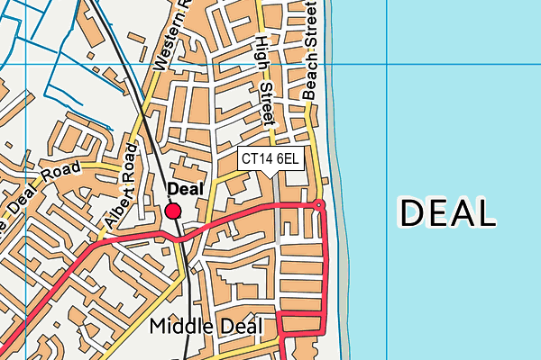 CT14 6EL map - OS VectorMap District (Ordnance Survey)