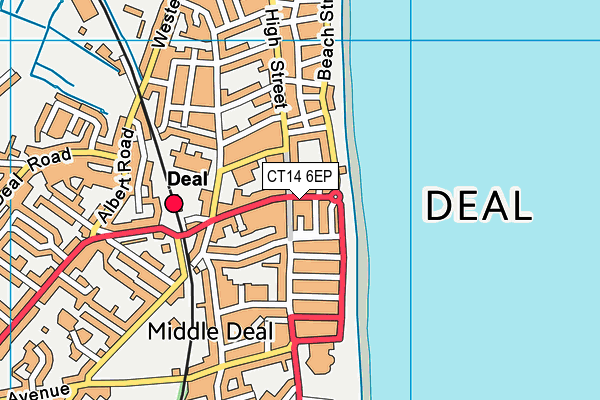 CT14 6EP map - OS VectorMap District (Ordnance Survey)