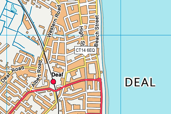 CT14 6EQ map - OS VectorMap District (Ordnance Survey)