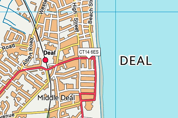 CT14 6ES map - OS VectorMap District (Ordnance Survey)
