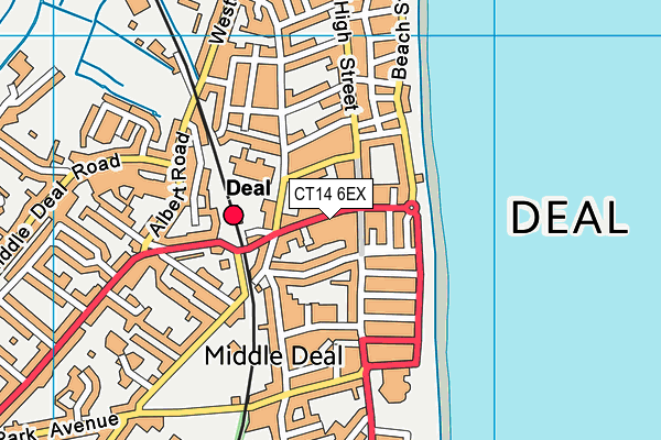 CT14 6EX map - OS VectorMap District (Ordnance Survey)