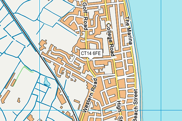 CT14 6FE map - OS VectorMap District (Ordnance Survey)
