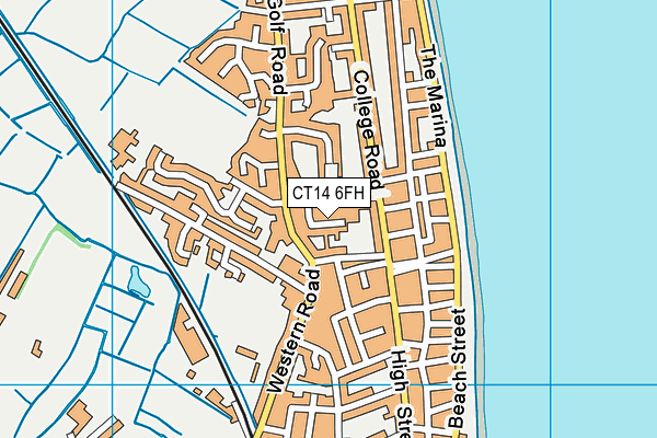 CT14 6FH map - OS VectorMap District (Ordnance Survey)