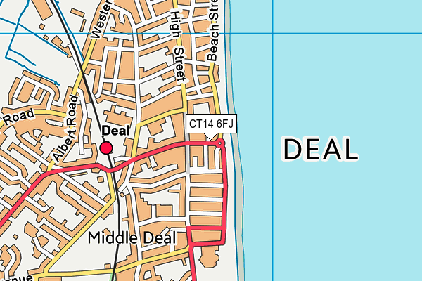 CT14 6FJ map - OS VectorMap District (Ordnance Survey)
