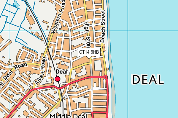 CT14 6HB map - OS VectorMap District (Ordnance Survey)
