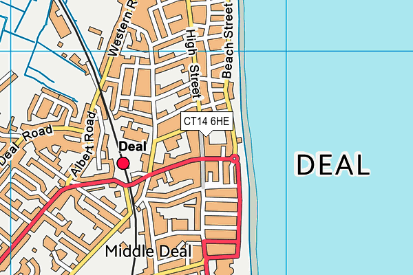 CT14 6HE map - OS VectorMap District (Ordnance Survey)