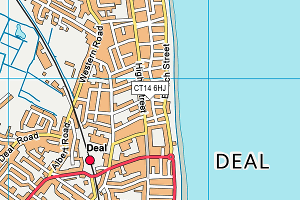 CT14 6HJ map - OS VectorMap District (Ordnance Survey)