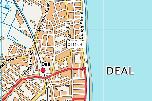 CT14 6HT map - OS VectorMap District (Ordnance Survey)