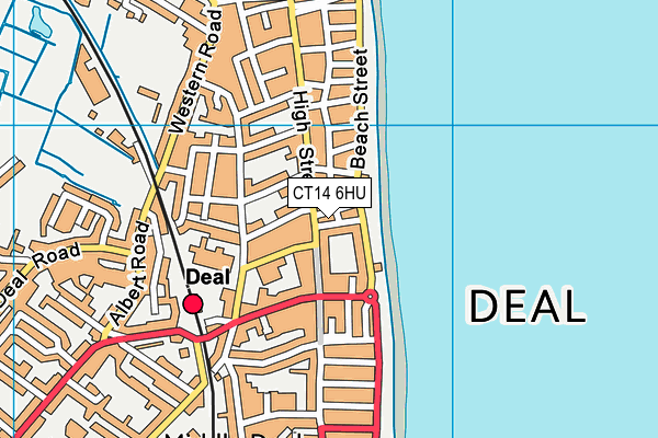 CT14 6HU map - OS VectorMap District (Ordnance Survey)