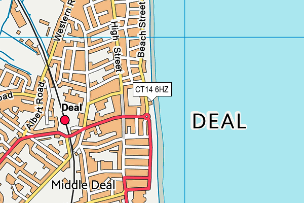 CT14 6HZ map - OS VectorMap District (Ordnance Survey)