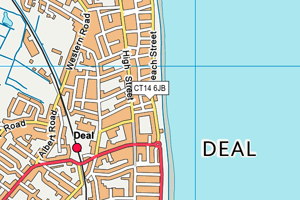 CT14 6JB map - OS VectorMap District (Ordnance Survey)